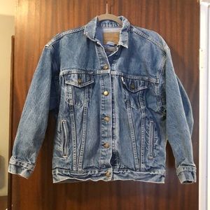 Vintage 80s white tab Levis denim Jacket